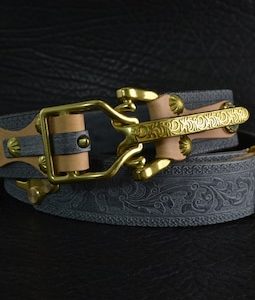 Handmade Littleton Cavalry Leather Belt Mens Street Wear Belts