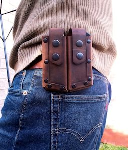 Crazy Horse Leather EDC Pocket Organizer - Tactical Gear Pouch
